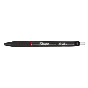 Sharpie S-Gel 0,7mm Black, Red Ink 12-Tuck