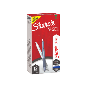 Sharpie S-Gel Fashion 0,7mm 6 Frost Blue, 6 Pearl White, Blue Ink 12-Tuck