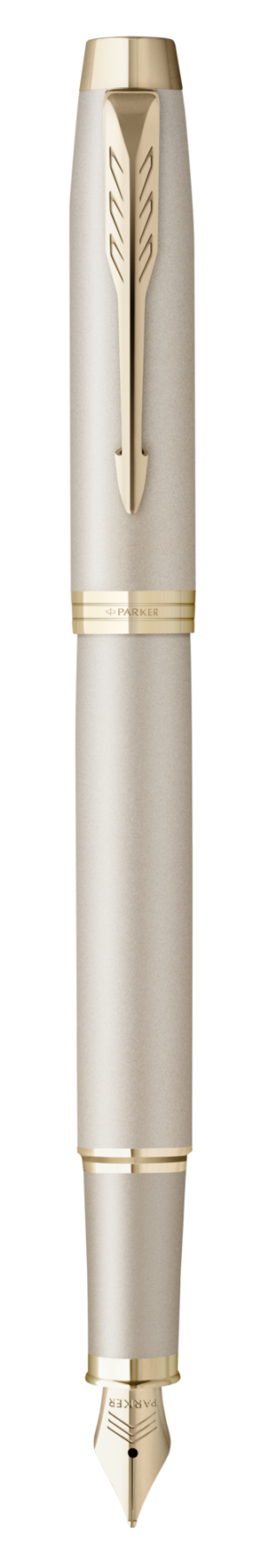 Parker IM Monochrome Champagne Fountain pen F Blue ink