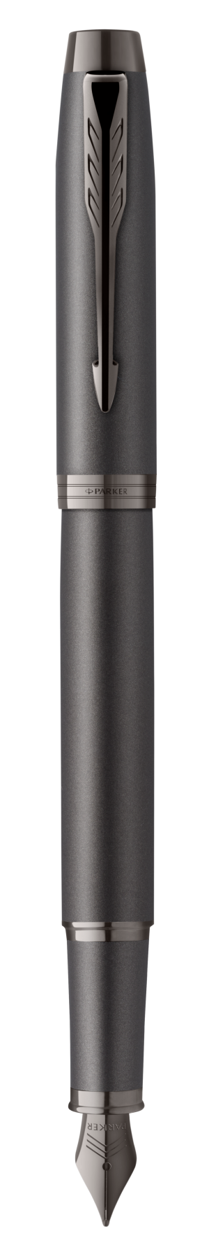 Parker IM Monochrome Titanium Fountain pen M Blue ink