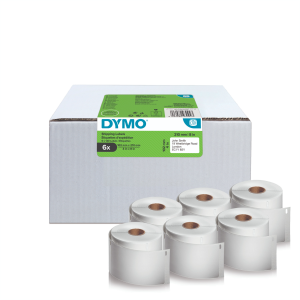 DYMO LabelWriter 102mm x 210mm Extra Large Shipping Labels DHL white 6 Rolls x 140 Labels