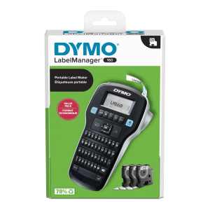 LABELMASKINE DYMO 160 P INKL. 3 STK 45013 – VALUEPACK LABELMASKINE DYMO 160 P INKL. 3 STK 45013 - VALUEPACK