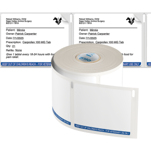 DYMO LabelWriter 70mm x 54mm Veterinary Labels white 6 Rolls x 400 Labels