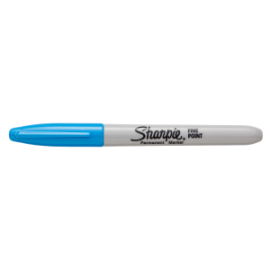 Sharpie Permanent Marker Fine Light Blue 12-Tuck