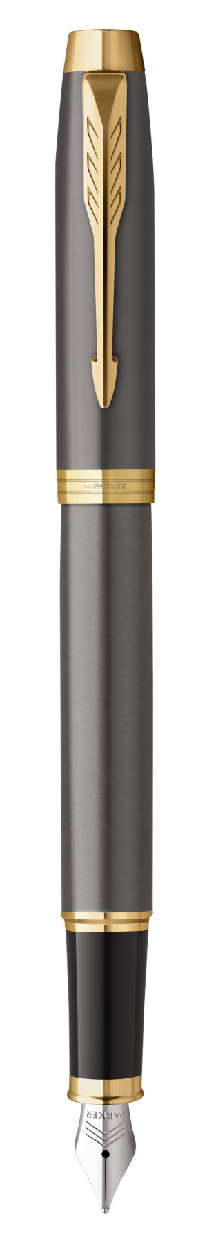 Parker IM Grey Lacquer G.T. Fountain pen M Black ink