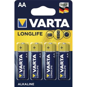 BATTERI VARTA LONGLIFE AA LR6 4 STK/PK