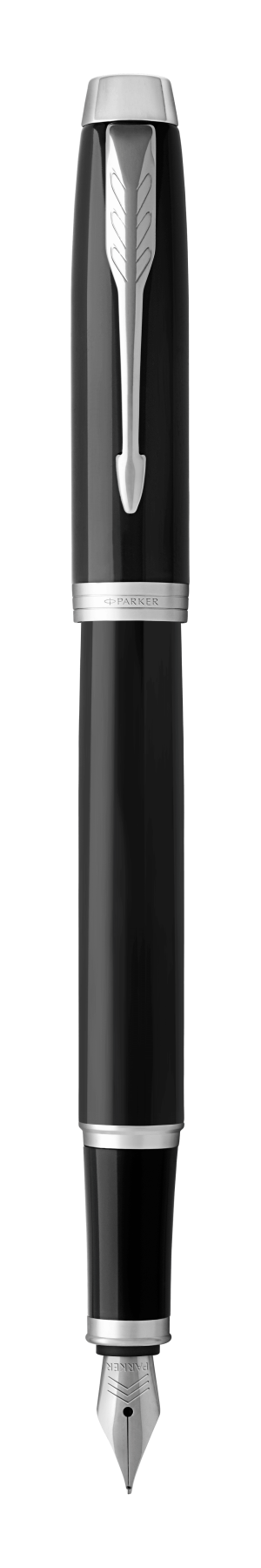 Parker IM Black Lacquer C.T. Fountain pen F Blue ink