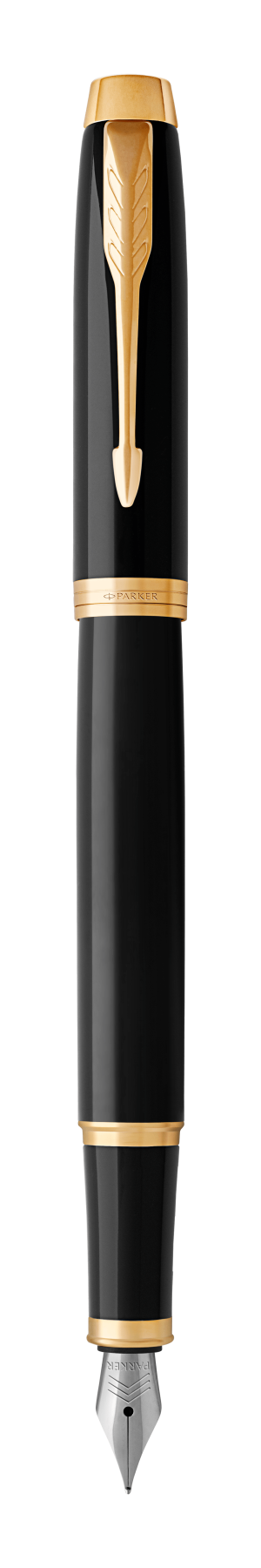 Parker IM Black Lacquer G.T. Fountain pen M Blue ink