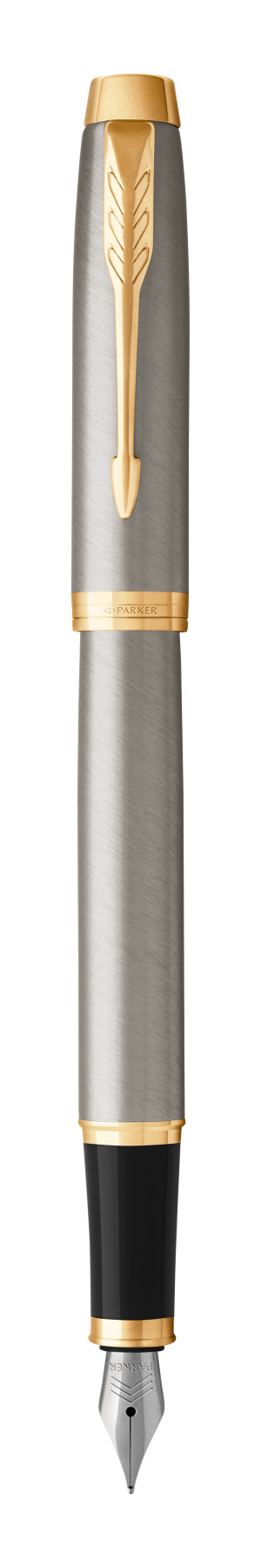 Parker IM Brushed Metal G.T. Fountain pen M Blue ink