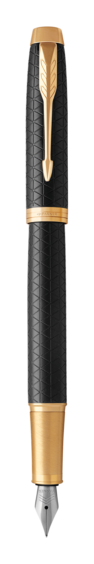 Parker IM Premium Black G.T. Fountain pen F Blue ink