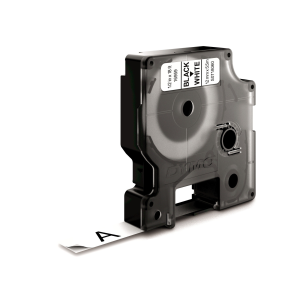 DYMO D1 Tape Permanent Polyester 12mm x 5.5m black on white