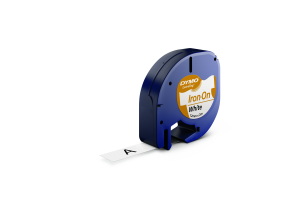 DYMO LetraTag Tape Iron-on 12mm x 2m black on white
