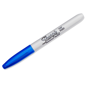 Sharpie Permanent Marker Fine Blue 12-Tuck