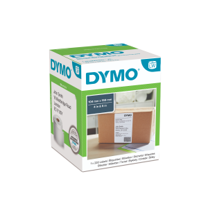 DYMO SHIPPINGETIKETTER HVID 104X159MM 200 STK/RL