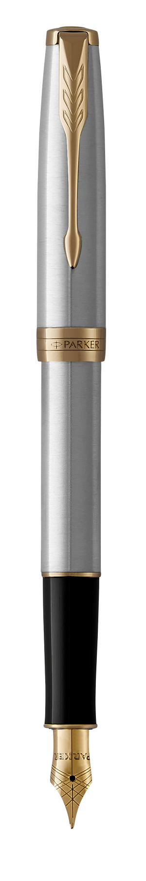 Parker Sonnet Stainless Steel G.T. Fountain pen M Black ink