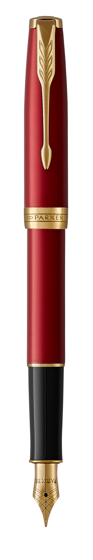 Parker Sonnet Red Lacquer G.T. Fountain pen M Black ink