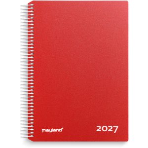TIMEKALENDER RØD PP-PLAST 2027
