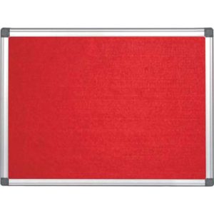TWIN Filt opslagstavle 1800x1200 mm Rød