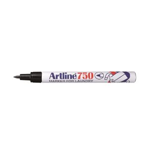 TEKSTILMARKER ARTLINE 750 SORT 0,7MM