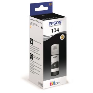 BLÆK EPSON ECOTANK T104 SORT