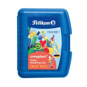 Pelikan creaplast® modellervoks til børn, 10 farver i blåt etui, 240g