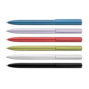 Pelikan Ineo® kuglepen, 12 stk. i assorterede farver, Sort, Sølv, Petroleum-Blå, Lilla, Rød, Grøn