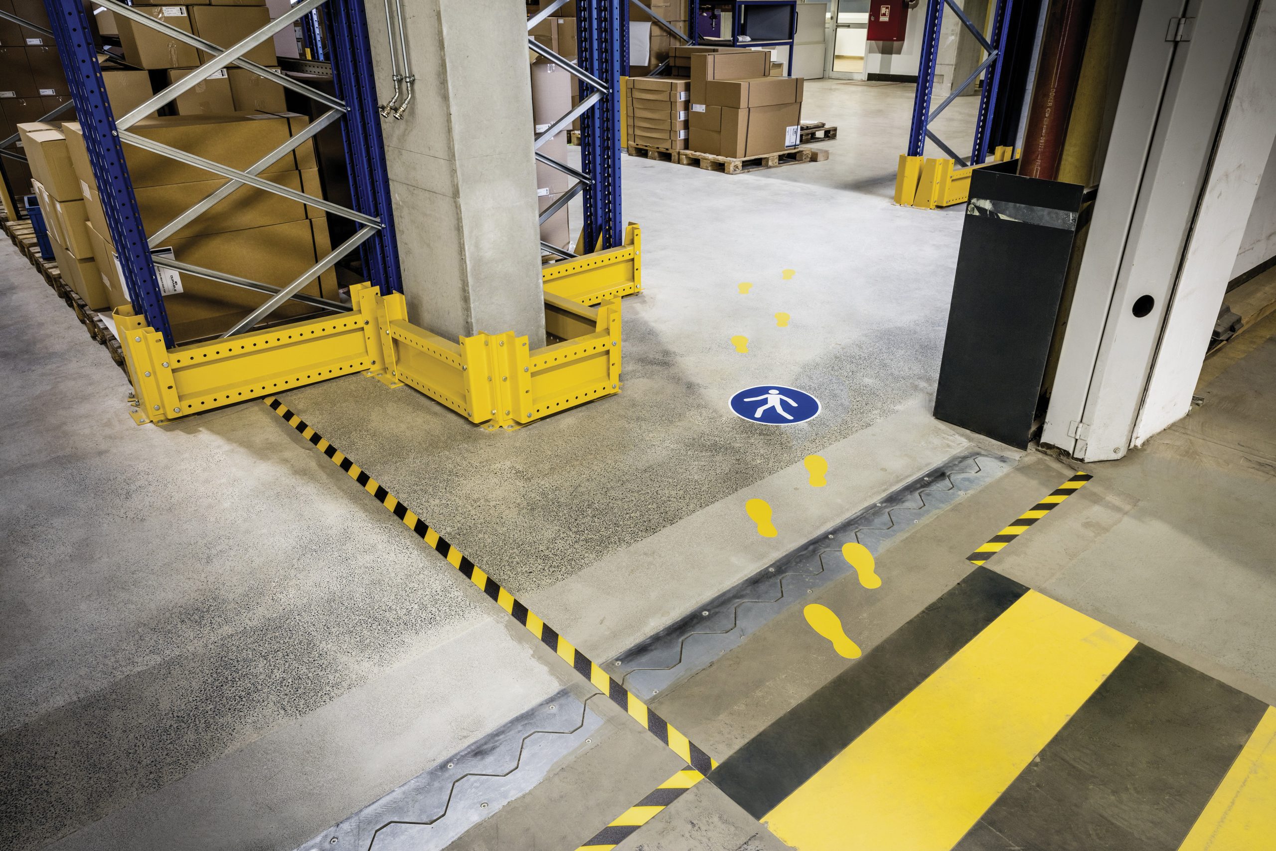 Påbudsskilt  "tilladt for gående"  permanentPermanent påbudsskilt "Tilladt for gående"  Ø 43cm, 0,4mm, 1 stk - Billede 3