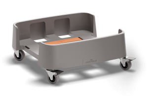 Affaldsvogn durabin® 90l rppVogn af recirkuleret plast til en DURABIN 90-liters affaldsspand. Op til 4 kan kobles sammen.