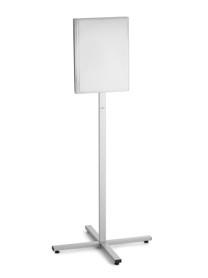 Gulvskilt udendørs info stand outdoor a3Gulvskilt med infolomme af vejrbestandig plast med vandtæt forsegling, velegnet til udendørs brug eller i fugtige indendørsmiljøer.