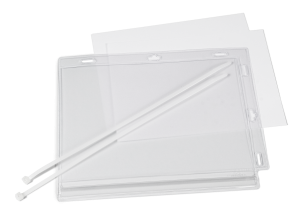 Vandtæt infolomme a5 kabelbindereVandtæt infolomme til information udendørs og i fugtige indendørsmiljøer. Med kabelbindere til fastgørelse på f.eks. Gitre