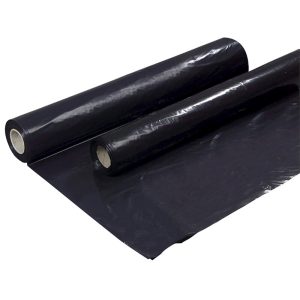 PLASTFOLIE 2X50 MTR 150MY SORT