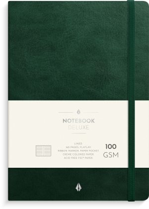Notebook Deluxe A5 dark green