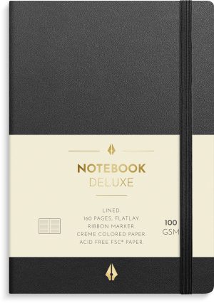 Notebook Deluxe A6 black