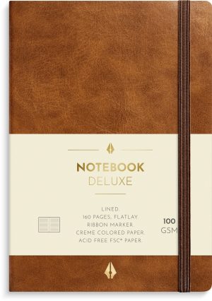 Notebook Deluxe A6 brown
