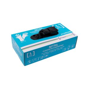 NITRILHANDSKER PRIME SOURCE L. STANDARD U/PUDDER SORT 100 STK