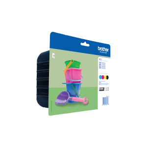 Brother LC-221 blækpatron 4 stk Original Standard udbytte Sort, Blå, Magenta, Gul