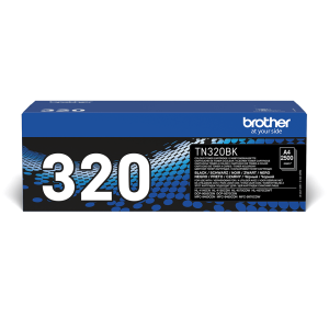 Brother TN-320BK tonerpatron 1 stk Original Sort