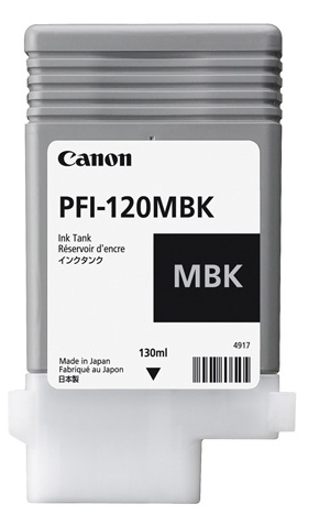 BLÆKPATRON CANON PFI-120MBK 130ML - MAT SORT