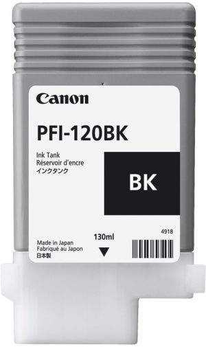 BLÆKPATRON CANON PFI-120BK 130ML - SORT