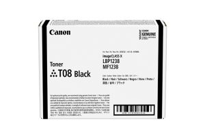 Canon TONER T08 BLACK tonerpatron 1 stk Original Sort