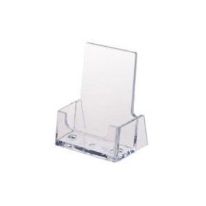 VISITKORTHOLDER HØJFORMAT 73X59X19MM KLAR