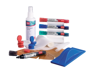 Nobo Dry Erase whiteboard komplet tilbehør & rengøringssæt