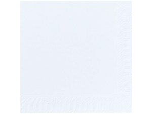 SERVIETTER 1-LAGS  33X33 HVID 600 DUNI