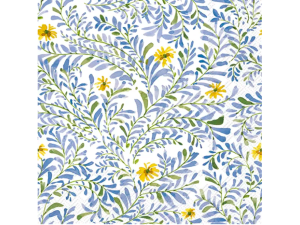 SERVIETTER 33X33 IHR LOVELY BRANCHES BLUE