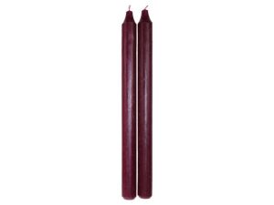 RUSTIK LYS 30 CM VINRØD