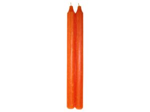 RUSTIK LYS 30 CM ORANGE