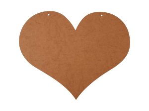 SKJOLD HJERTE 50X40 CM MDF