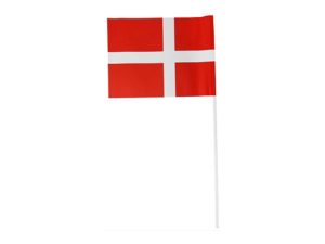 FLAG PÅ PIND DANSKE 15 X 20 CM 10 STK