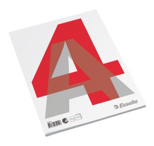 Standardblok Esselte A4, 100 ark, ulinieret