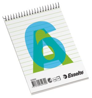 Spiralblok Esselte A6, 80 ark, linieret